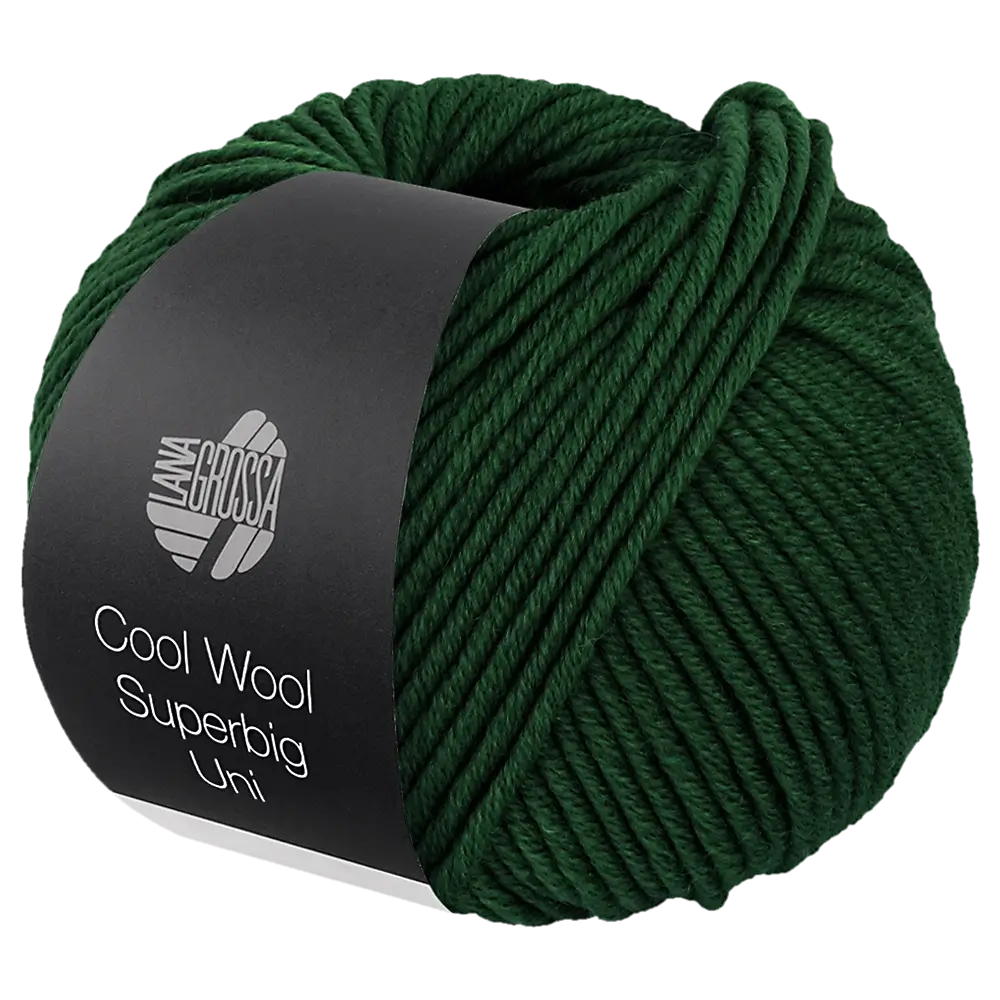 #Farbe_Lana Grossa Cool Wool Superbig Uni | 28 Flaschengrün