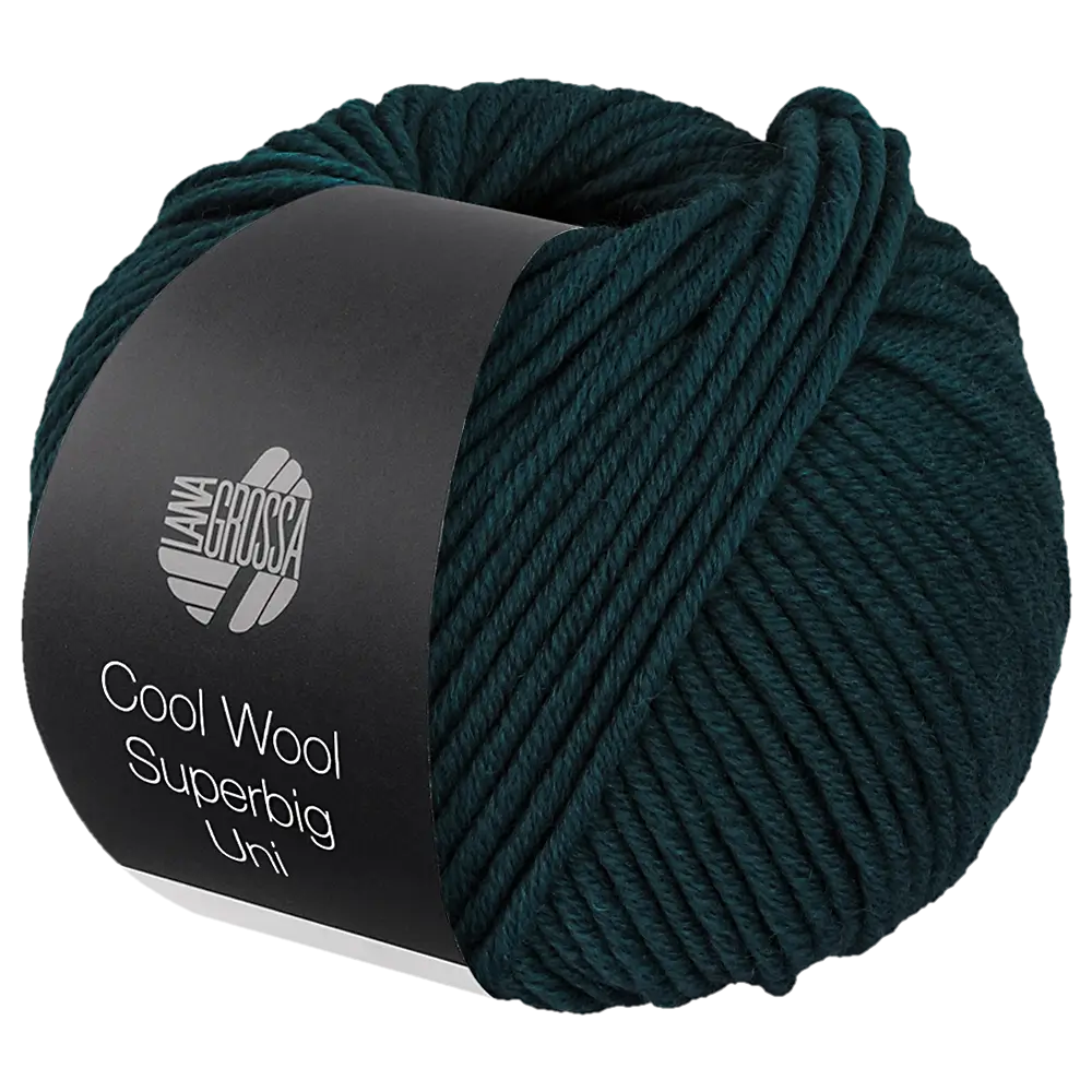 #Farbe_Lana Grossa Cool Wool Superbig Uni | 33 Dunkles Petrol