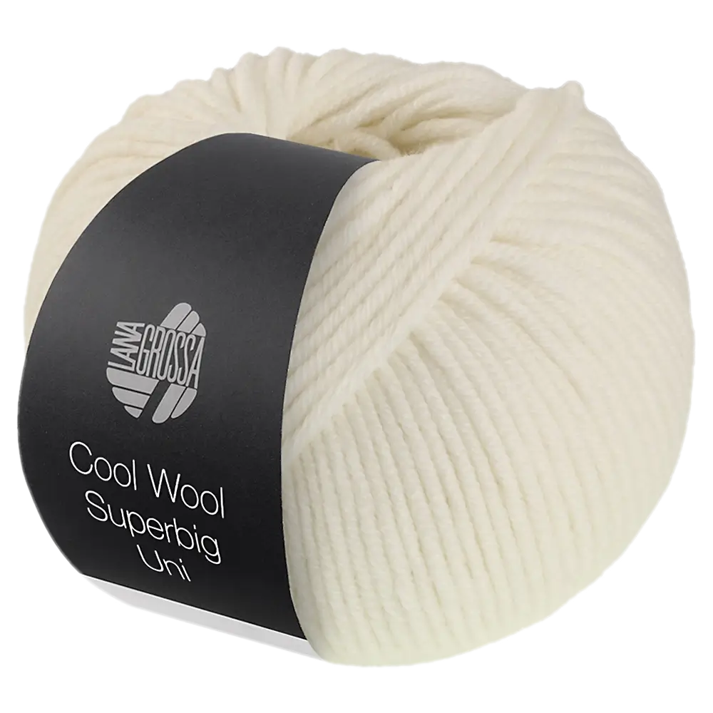 #Farbe_Lana Grossa Cool Wool Superbig Uni | 34 Weiß