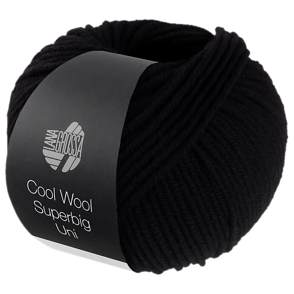 #Farbe_Lana Grossa Cool Wool Superbig Uni | 43 Schwarz