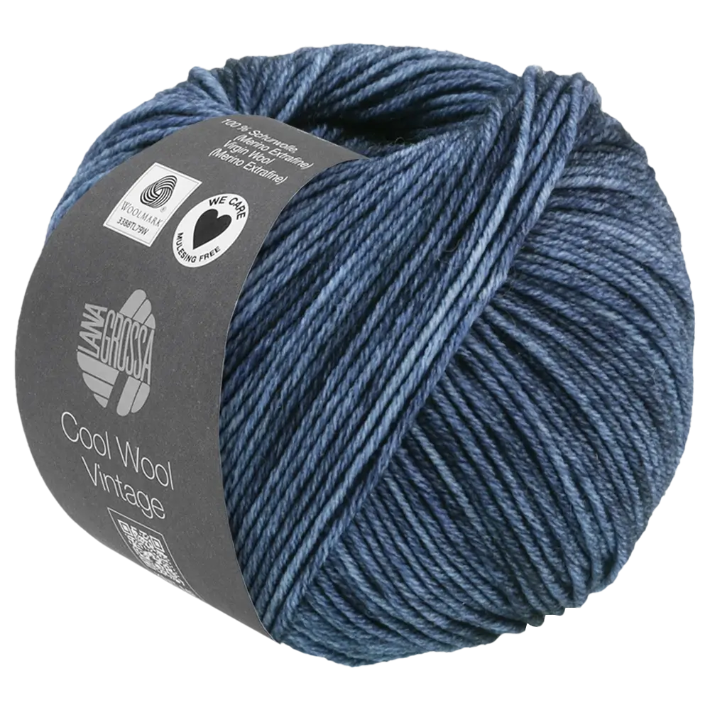 #Farbe_Lana Grossa Cool Wool Vintage | 7366 Dunkelblau