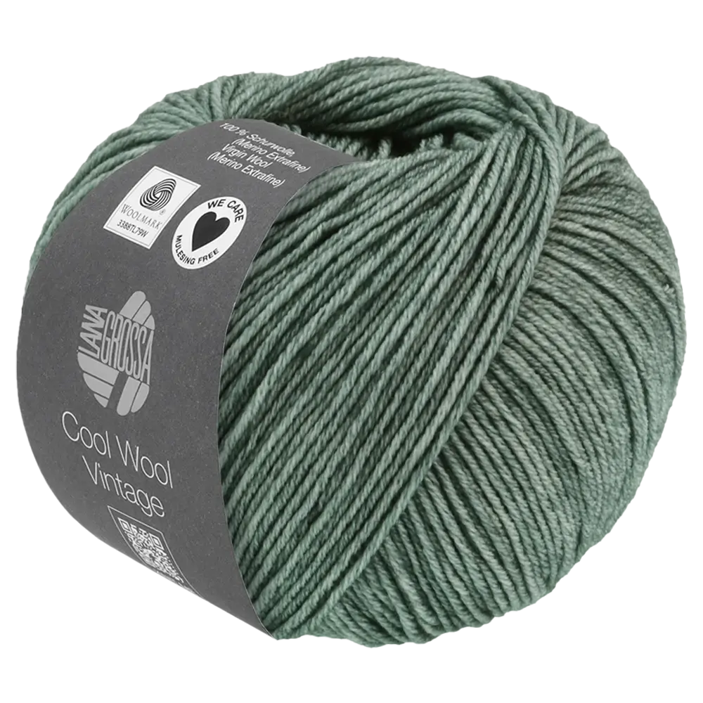 #Farbe_Lana Grossa Cool Wool Vintage | 7368 Grüngrau