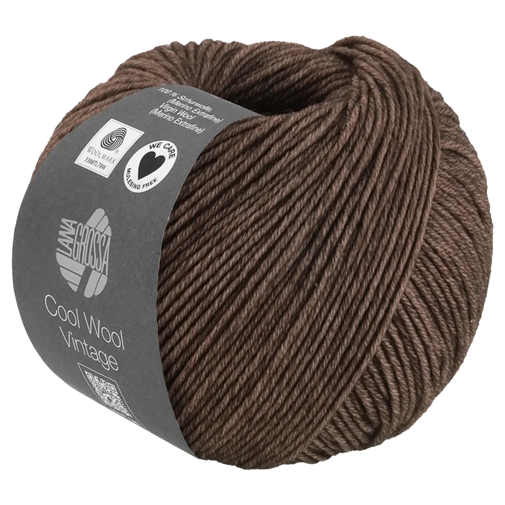#Farbe_Lana Grossa Cool Wool Vintage | 7384 Dunkelbraun