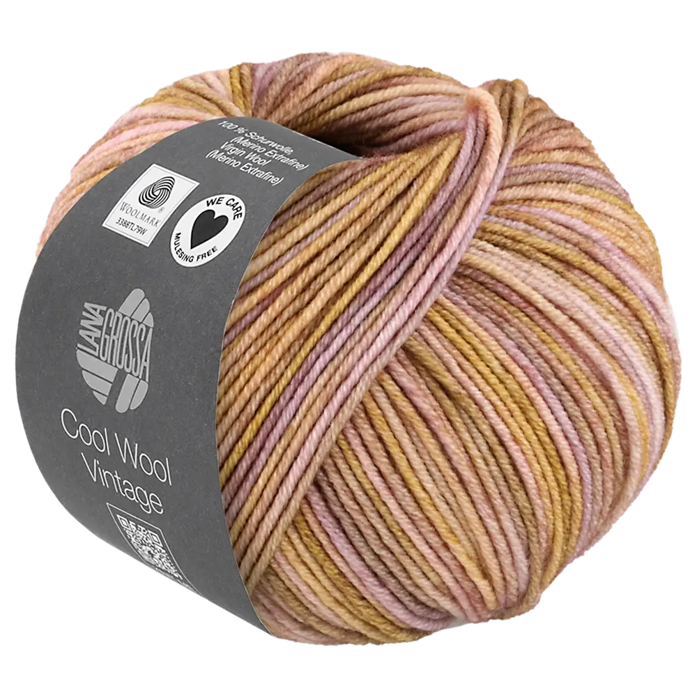 #Farbe_Lana Grossa Cool Wool Vintage | 7386 Camel-Lila