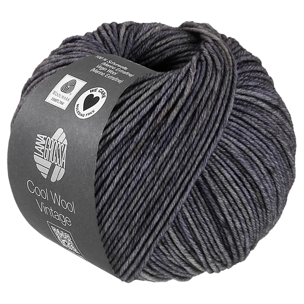 #Farbe_Lana Grossa Cool Wool Vintage | 7391 Dunkelgrau
