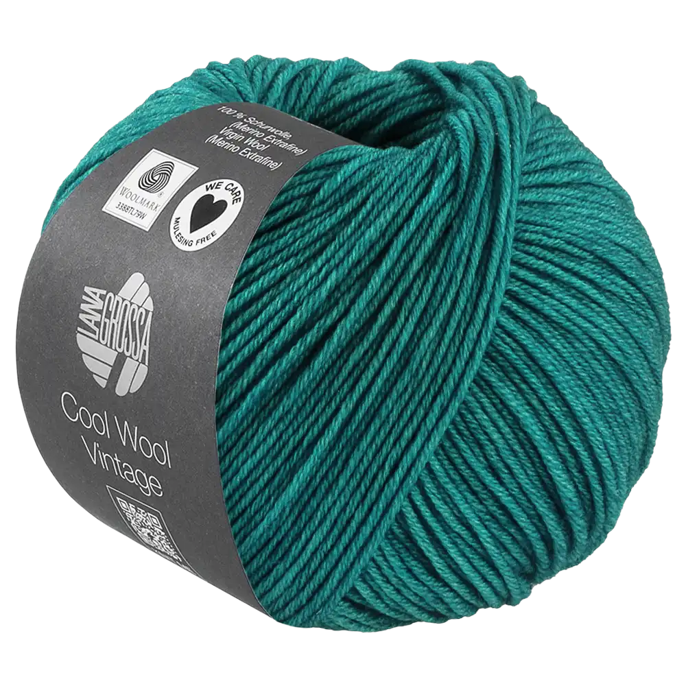 #Farbe_Lana Grossa Cool Wool Vintage | 7394 Petrolgrün