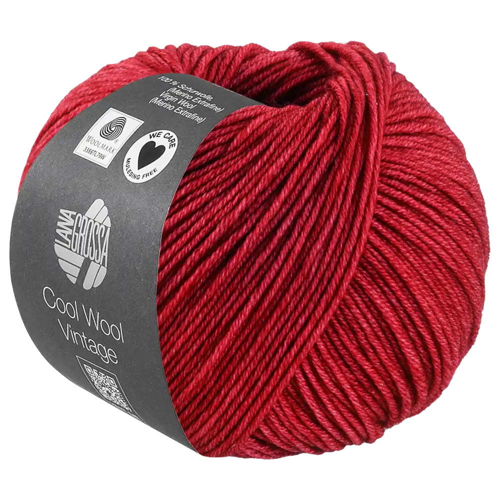 #Farbe_Lana Grossa Cool Wool Vintage | 7398 Feuerrot