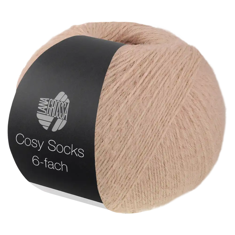 #Farbe_Lana Grossa Cosy Socks 6-fach | 1002 Hellbeige