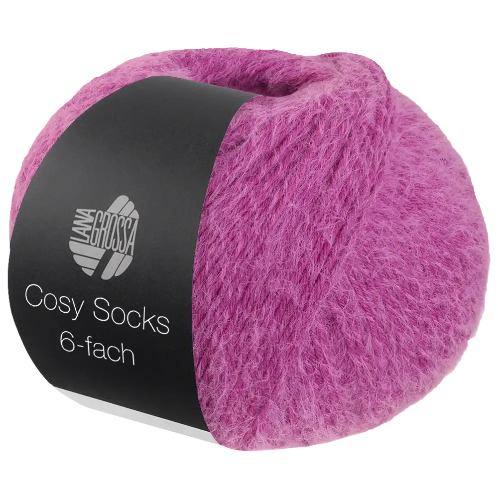 #Farbe_Lana Grossa Cosy Socks 6-fach | 1005 Fuchsia