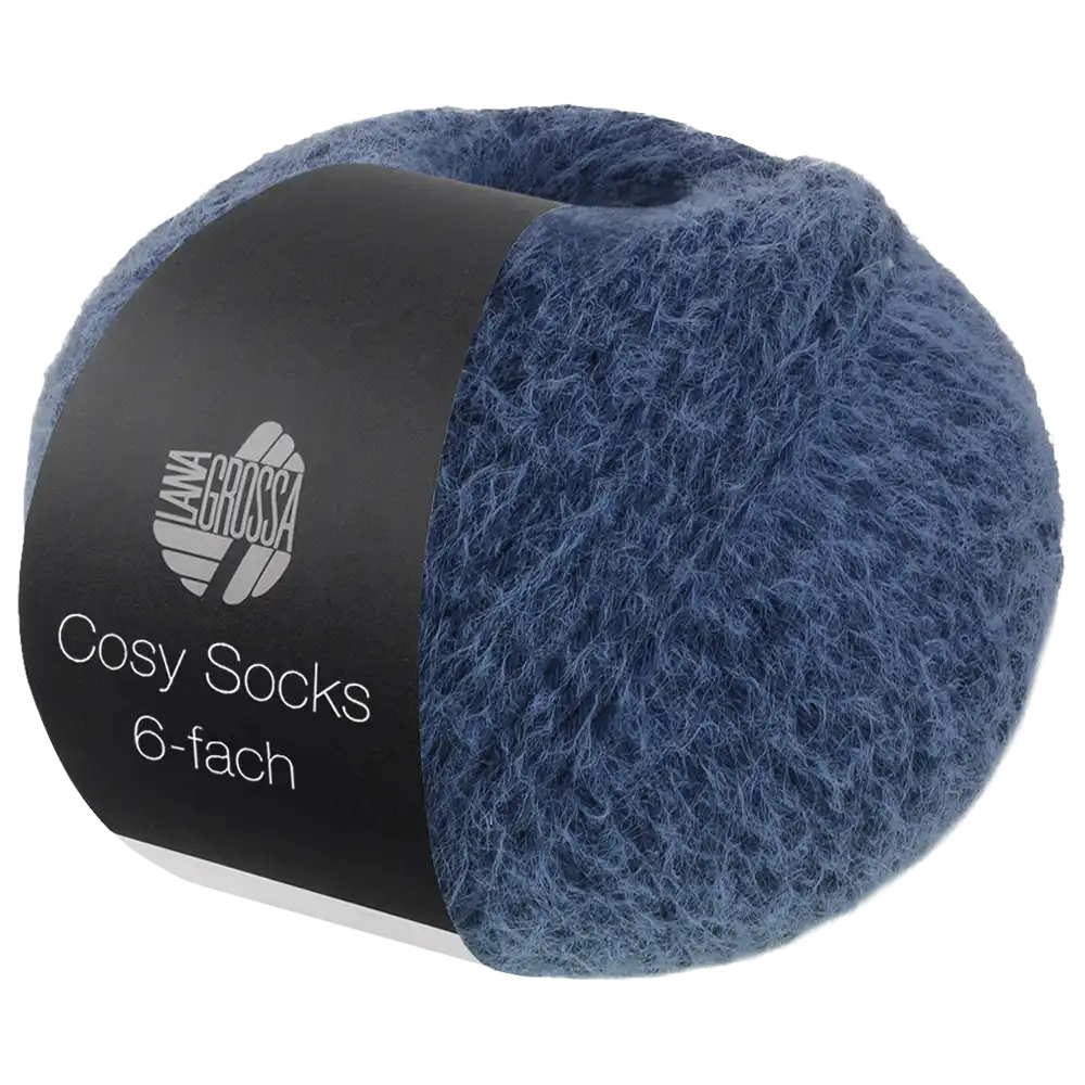 #Farbe_Lana Grossa Cosy Socks 6-fach | 1016 Dunkelblau