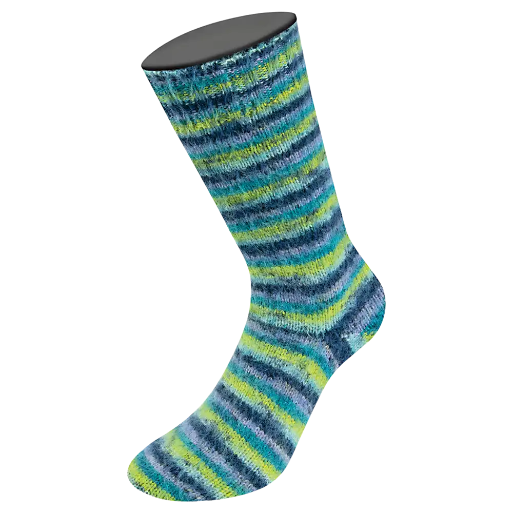 #Farbe_Lana Grossa Cosy Socks Multi Stripes 6-fach | 2202