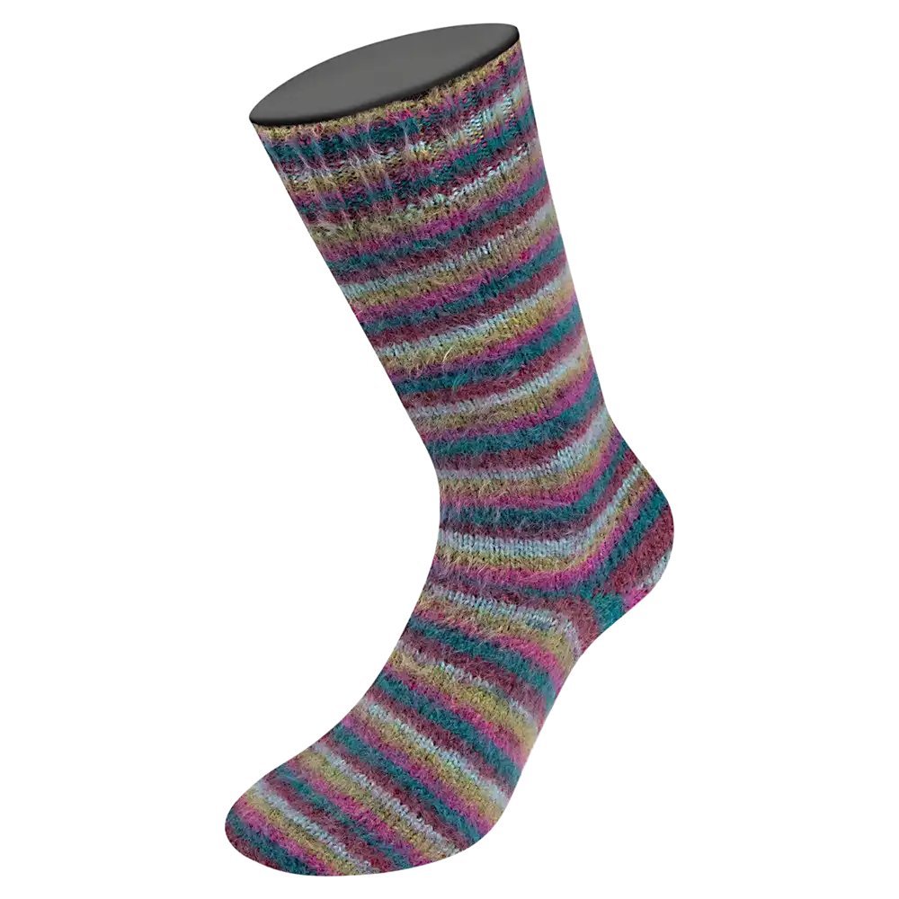 #Farbe_Lana Grossa Cosy Socks Multi Stripes 6-fach | 2206