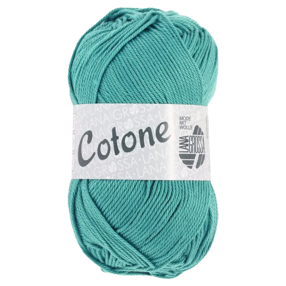 #Farbe_Lana Grossa Cotone | 43 Hellpetrol