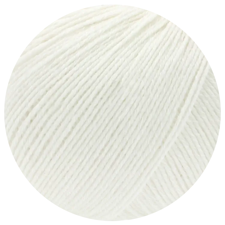 #Farbe_Lana Grossa Cotton Wool | 11 Weiß