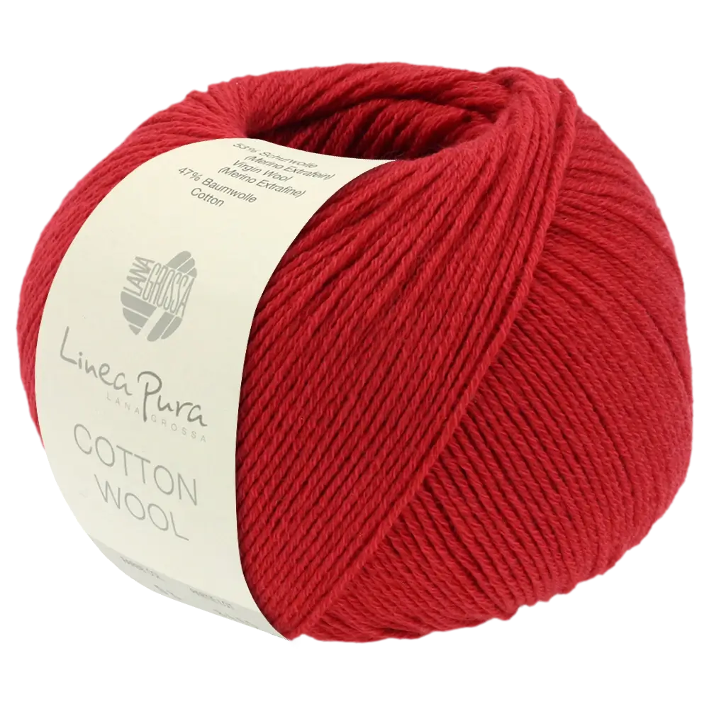 #Farbe_Lana Grossa Cotton Wool | 16 Rot