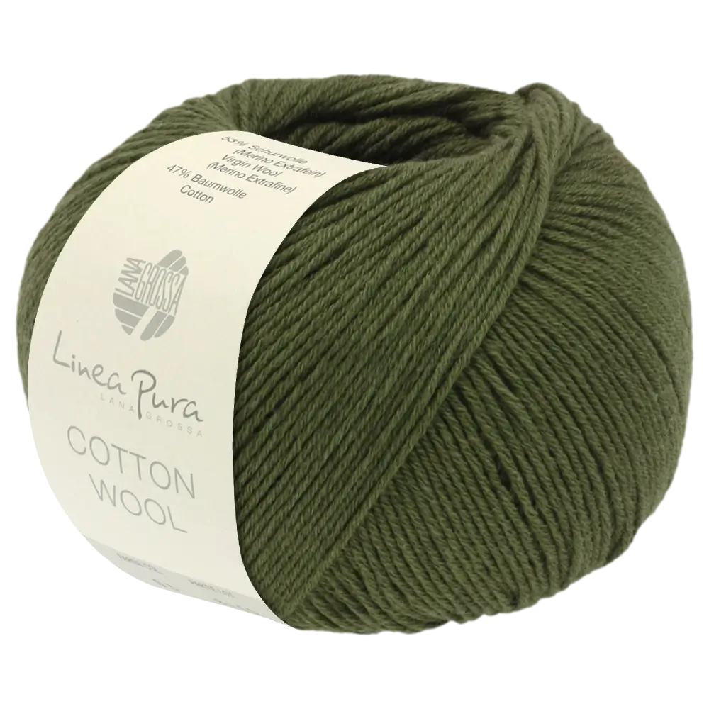 #Farbe_Lana Grossa Cotton Wool | 18 Resedagrün