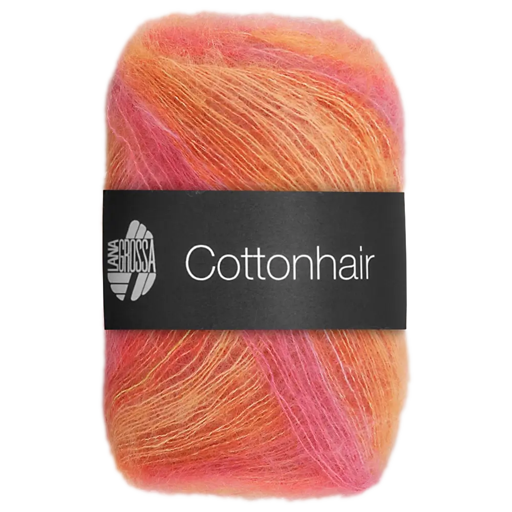 #Farbe_Lana Grossa Cottonhair | 101 Hummer/Orange/Hellorange/Pink/Fuchsia/Rost
