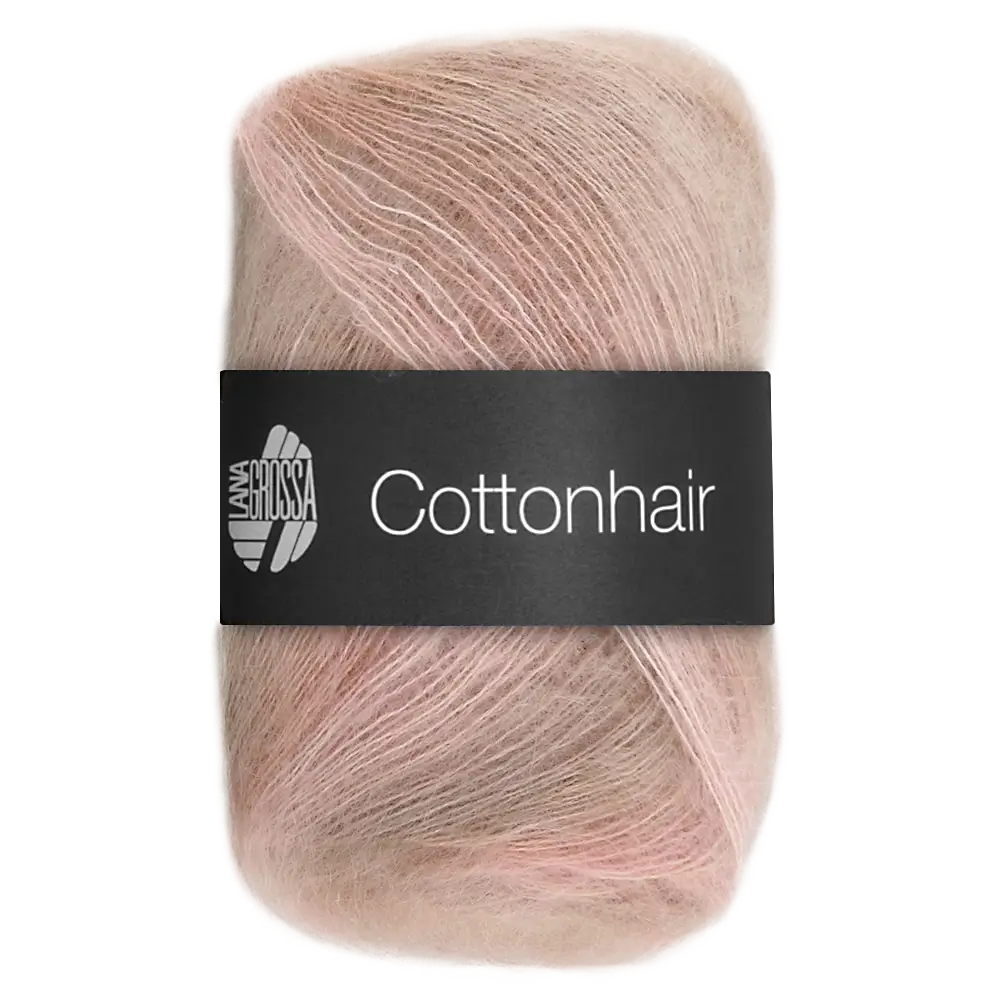 #Farbe_Lana Grossa Cottonhair | 105 Mauve/Rosa/Zartrosé/Beige/Taupe