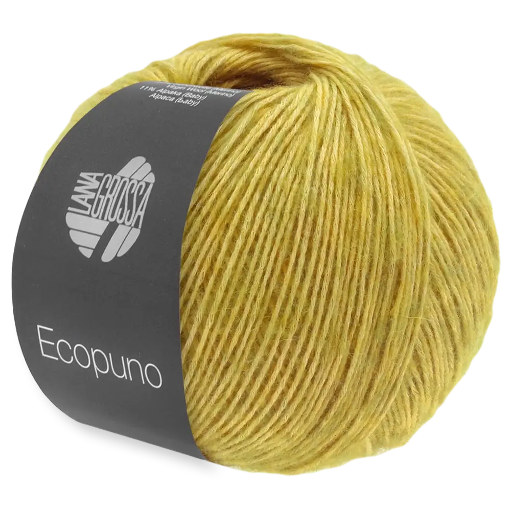 #Farbe_Lana Grossa Ecopuno | 03 Gelbgrün