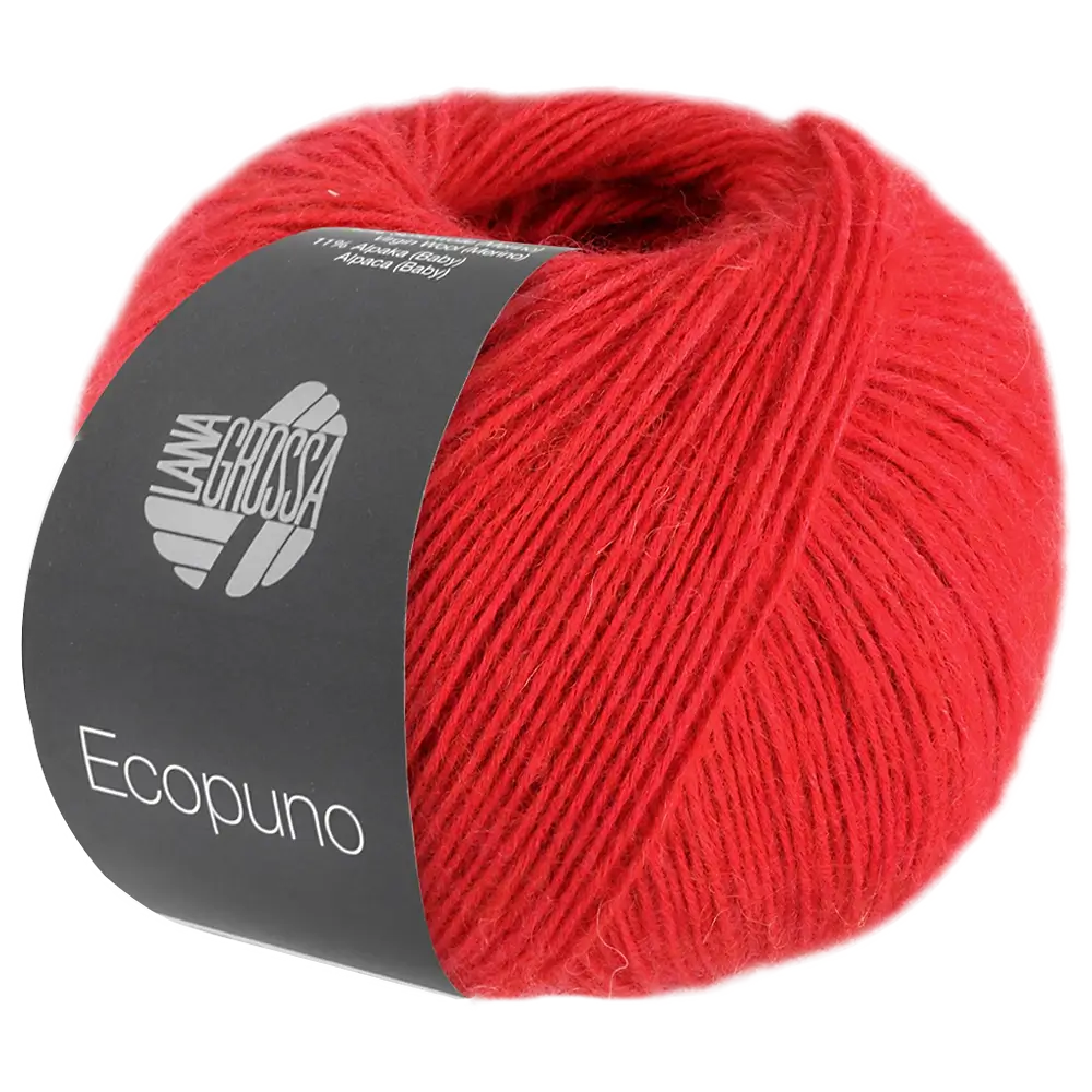 #Farbe_Lana Grossa Ecopuno | 100 Rot