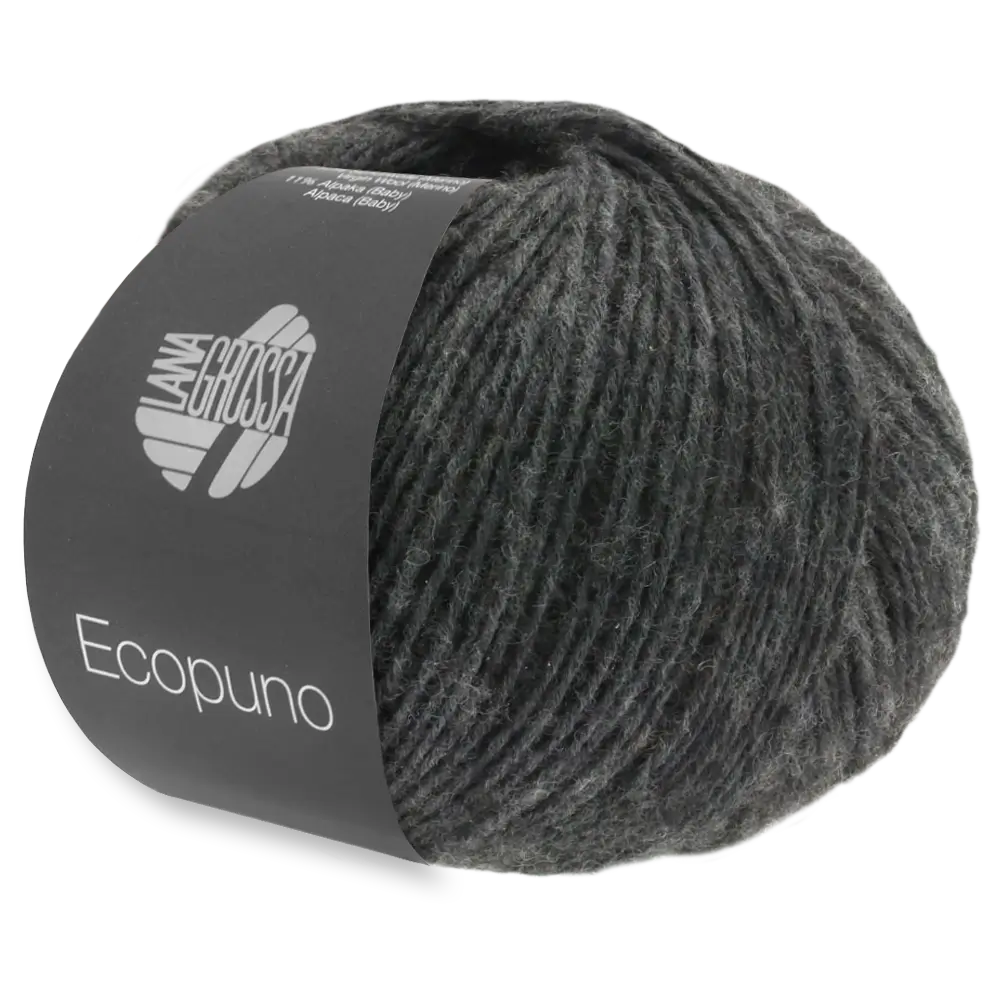 #Farbe_Lana Grossa Ecopuno | 15 Dunkelgrau