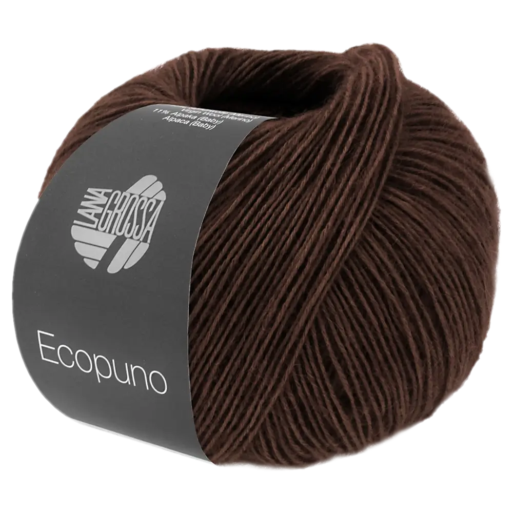 #Farbe_Lana Grossa Ecopuno | 212 Schwarzbraun