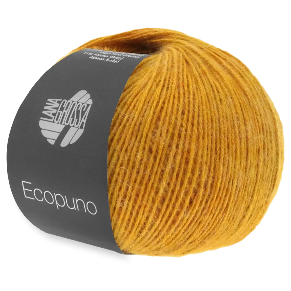#Farbe_Lana Grossa Ecopuno | 33 Gelborange