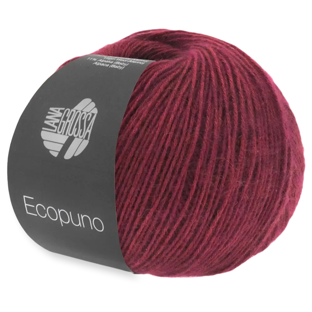 #Farbe_Lana Grossa Ecopuno | 35 Bordeaux