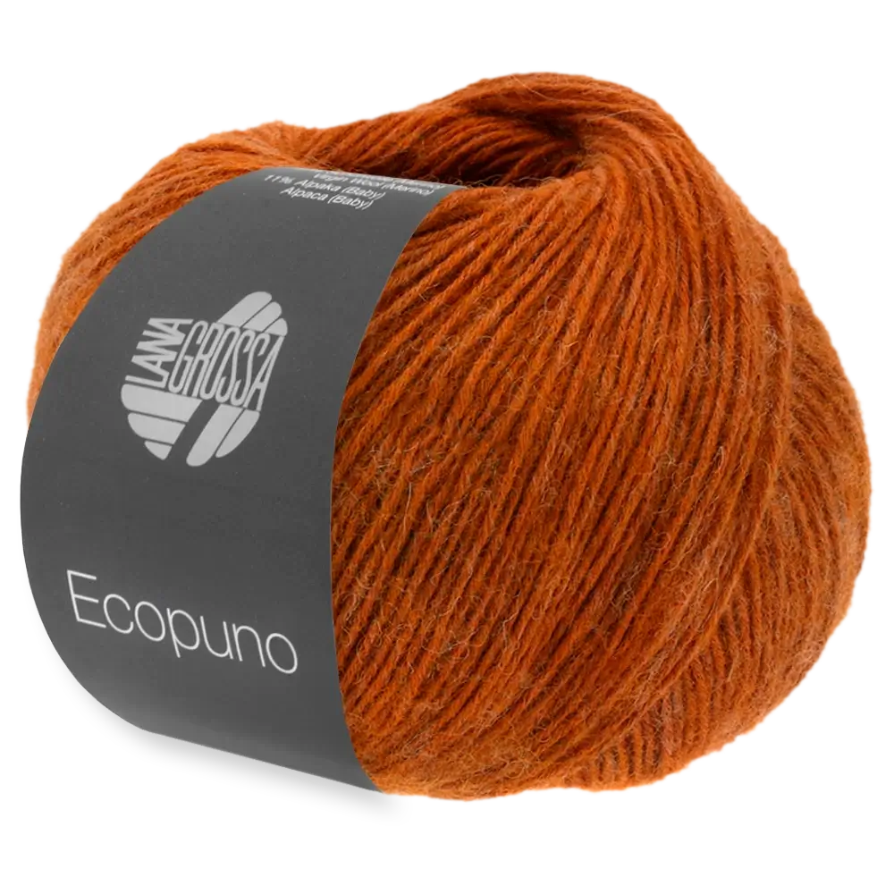 #Farbe_Lana Grossa Ecopuno | 49 Zimtbraun