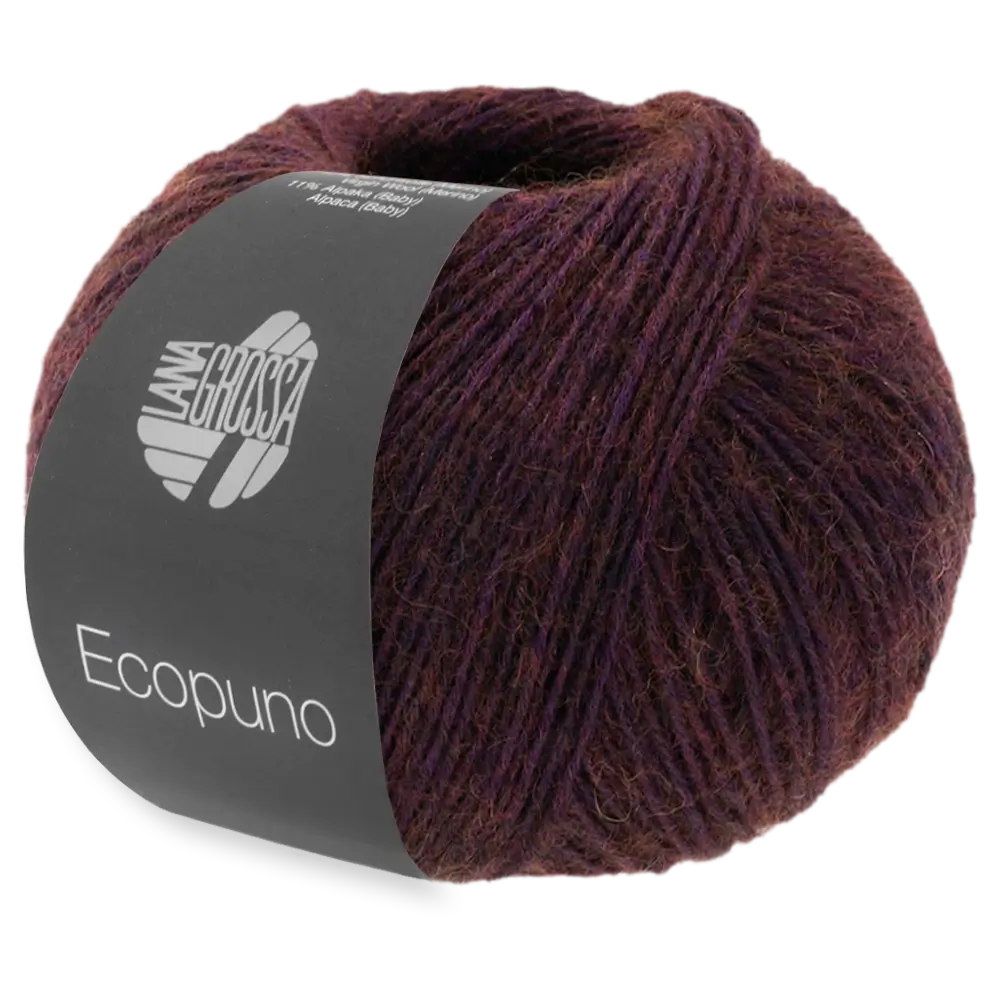 #Farbe_Lana Grossa Ecopuno | 58 Schwarzrot