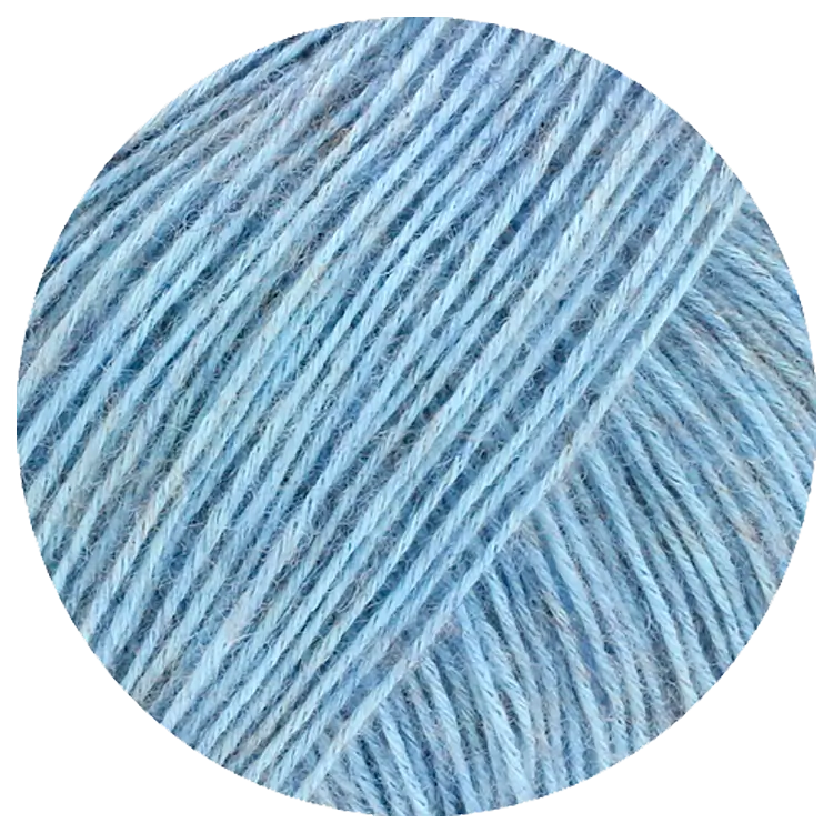 #Farbe_Lana Grossa Ecopuno | 75 Helles Jeansblau