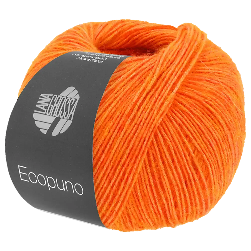 #Farbe_Lana Grossa Ecopuno | 89 Leuchtendorange