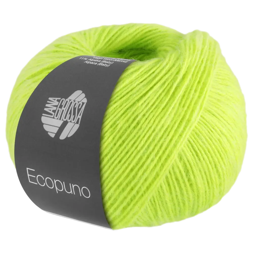 #Farbe_Lana Grossa Ecopuno | 96 Neongrün