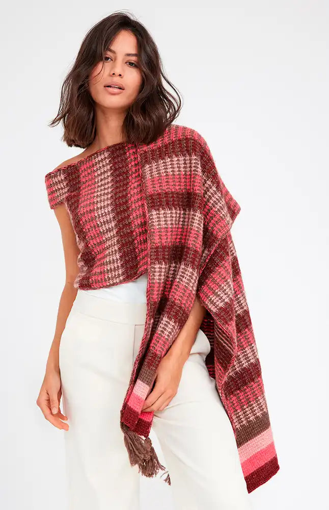 Stola Tü5M6 (Tunesisches Häkelset)