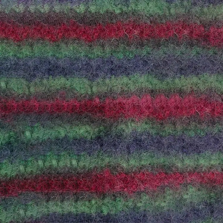 #Farbe_Lana Grossa Feltro Print | 363 Bordeaux/Grün/Blauviolett/Schiefer