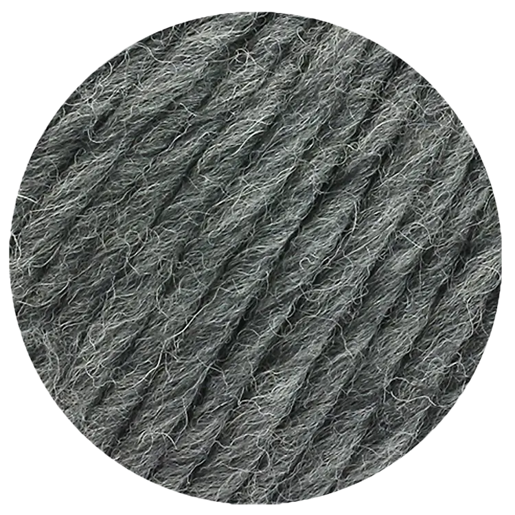 #Farbe_Lana Grossa Feltro Uni | 04 Dunkelgrau meliert