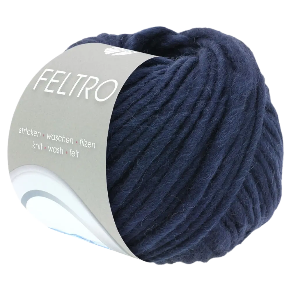 #Farbe_Lana Grossa Feltro Uni | 05 Nachtblau