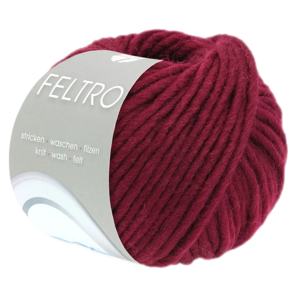 #Farbe_Lana Grossa Feltro Uni | 15 Bordeaux