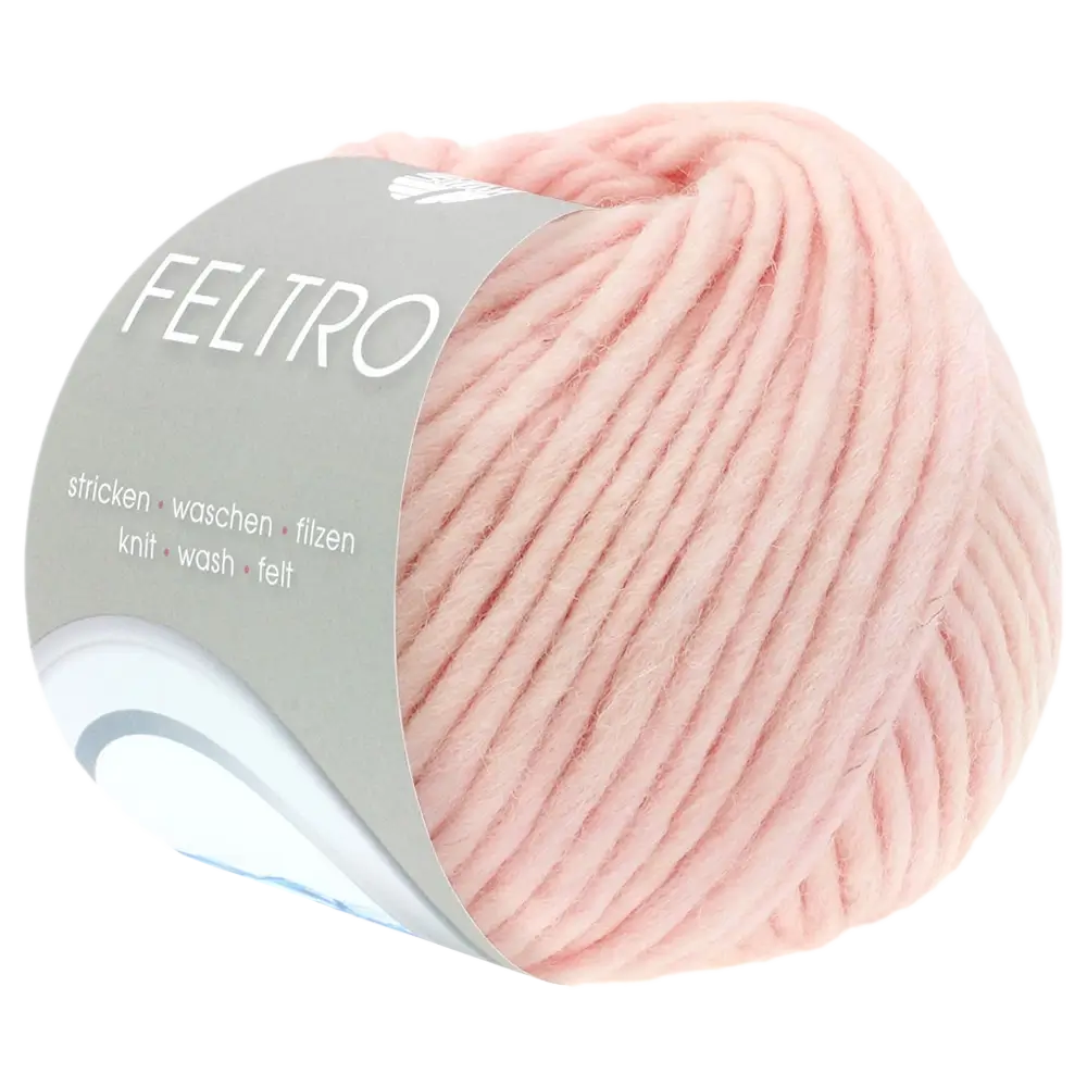 #Farbe_Lana Grossa Feltro Uni | 70 Puderrosa