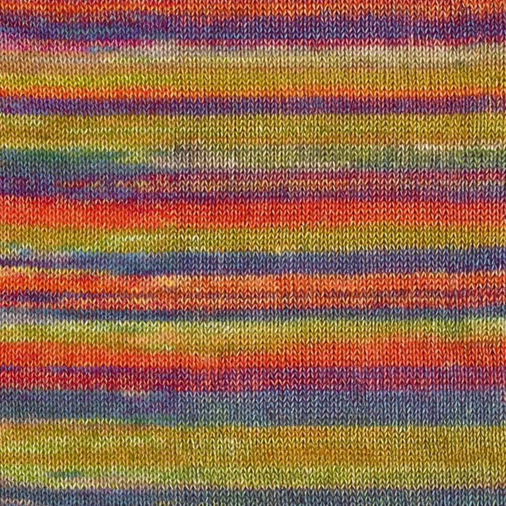 #Farbe_Lana Grossa Gianna | 02 Graublau/Orange/Gelb/Grün/Rot/Violett/Petrol
