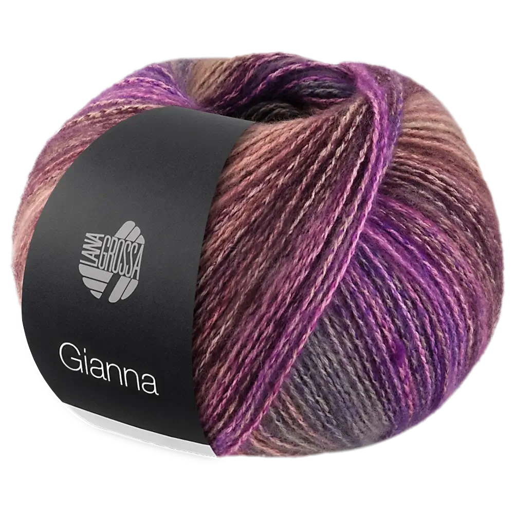 #Farbe_Lana Grossa Gianna | 03 Violett/Burgund/Grau/Flieder/Graublau/Camel