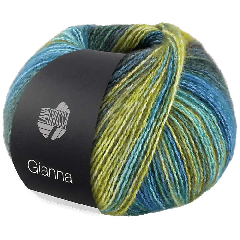 #Farbe_Lana Grossa Gianna | 05 Dunkelblau/Grün/Türkis/Mint/Gelbgrün