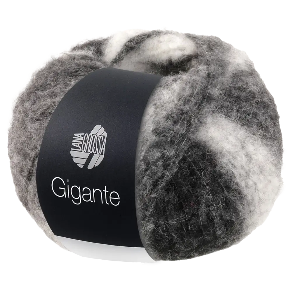 #Farbe_Lana Grossa Gigante | 12 Silbergrau/Hellgrau/Dunkelgrau/Anthrazit