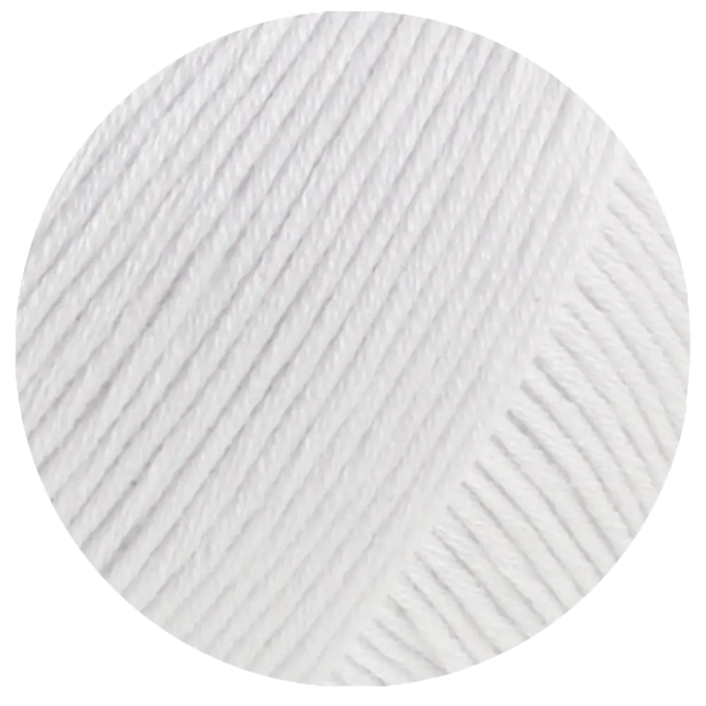 #Farbe_Lana Grossa Glamcot | 01 Weiß