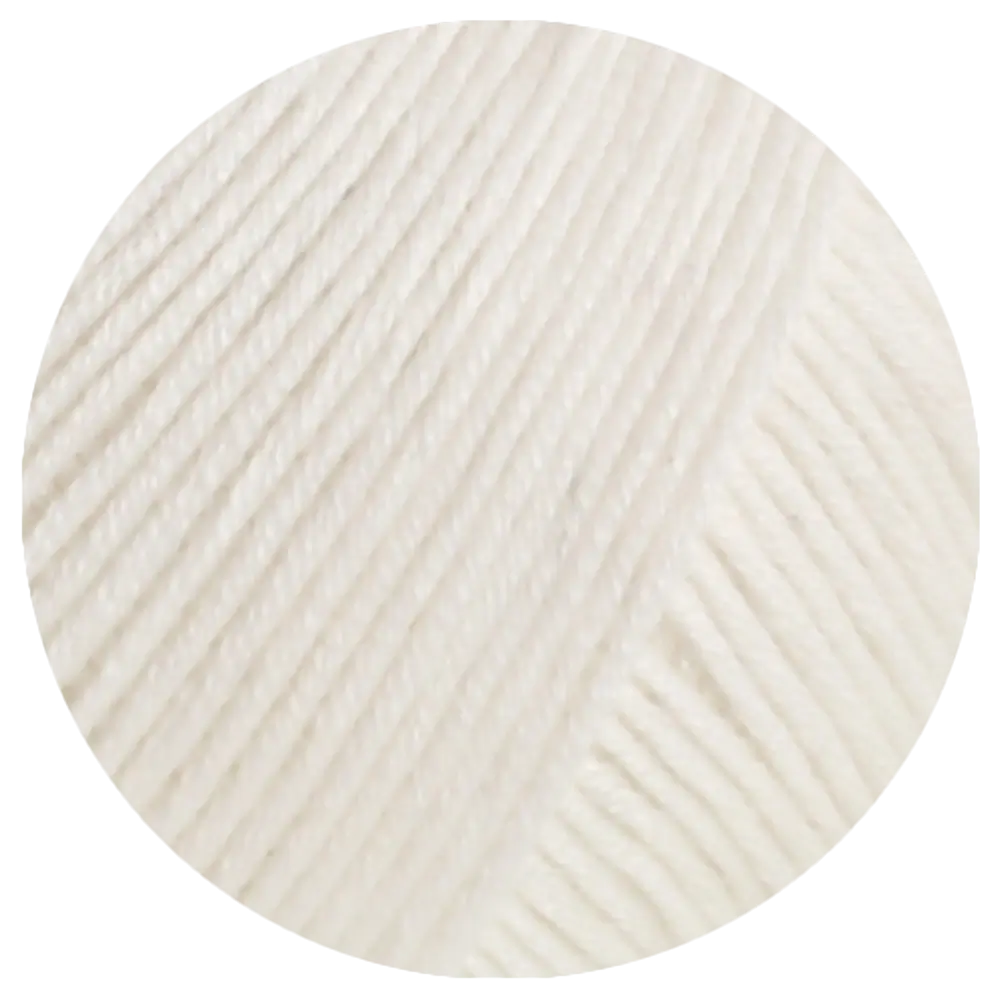 #Farbe_Lana Grossa Glamcot | 02 Creme