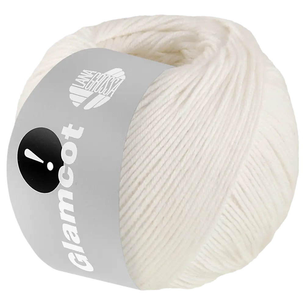 #Farbe_Lana Grossa Glamcot | 02 Creme