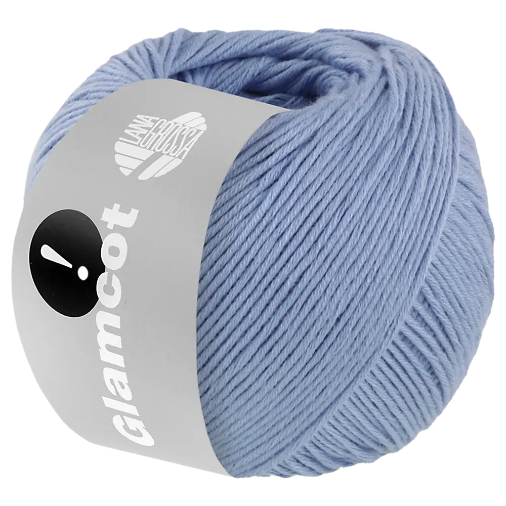 #Farbe_Lana Grossa Glamcot | 11 Hellblau