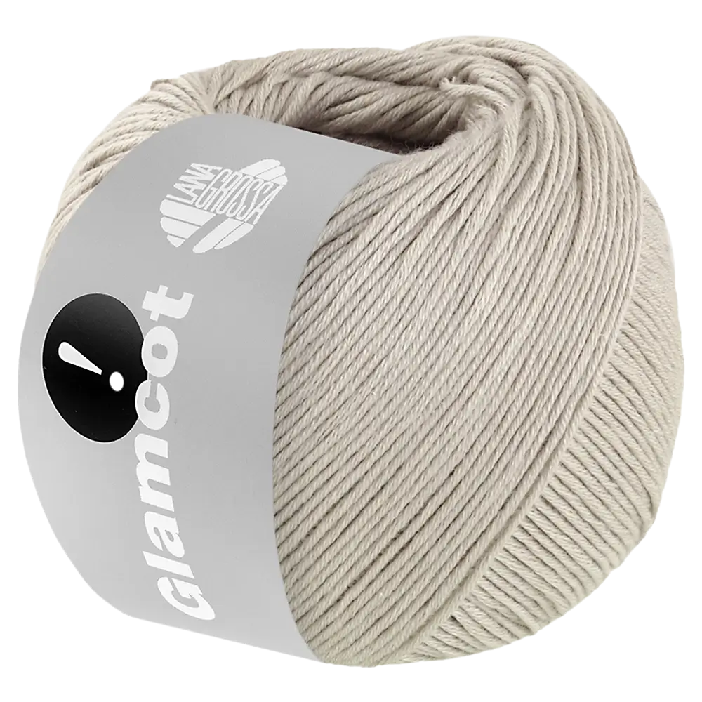 #Farbe_Lana Grossa Glamcot | 20 Hellgrau