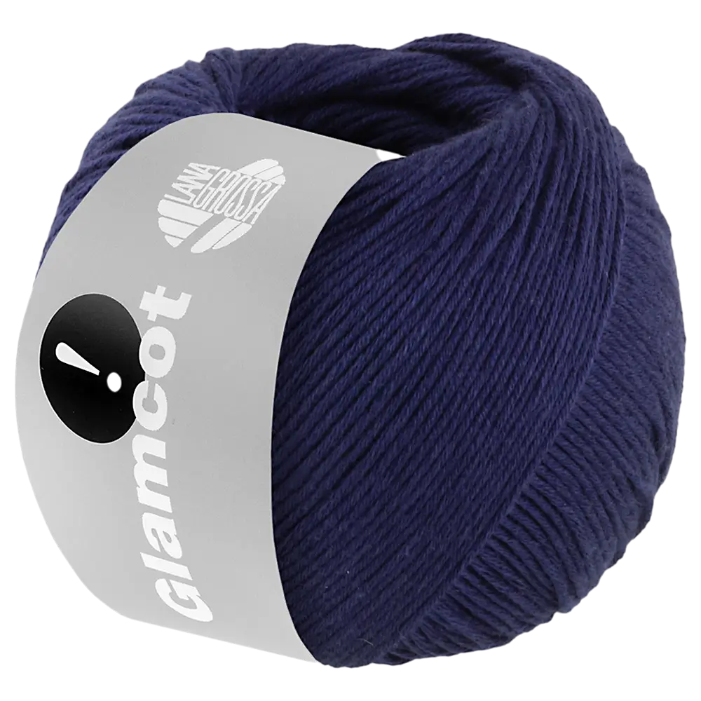 #Farbe_Lana Grossa Glamcot | 21 Dunkelblau