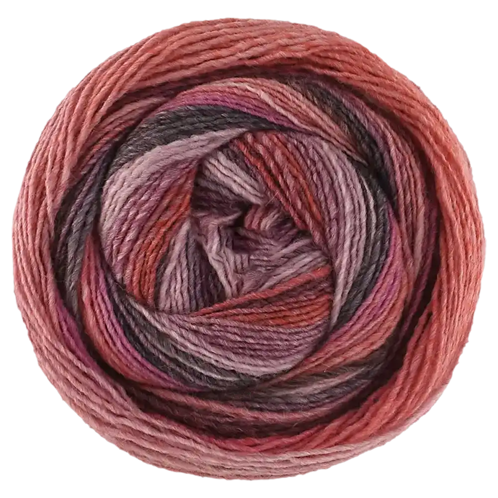 #Farbe_Lana Grossa Gomitolo Fumo | 513 Blassrosa/Rosa/Pink/Hell-Dunkelgrau/Terrakotta